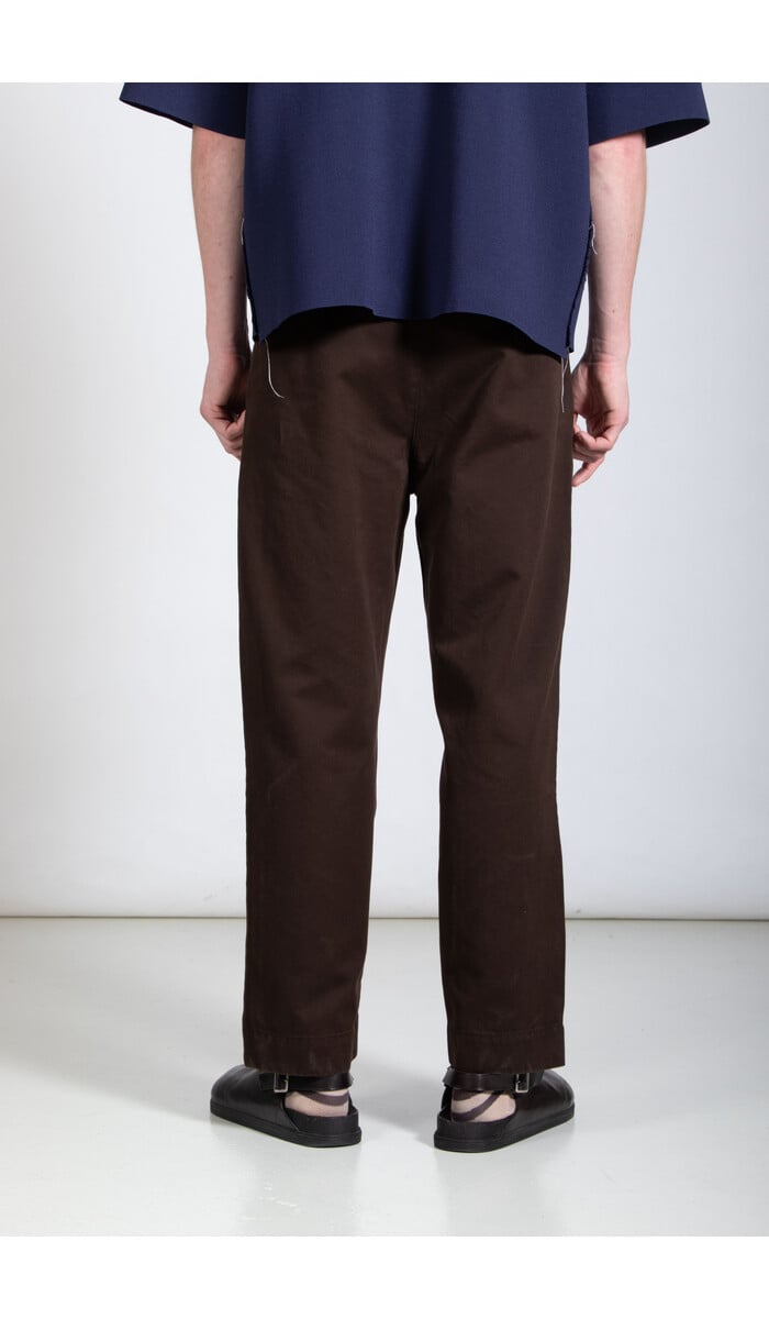 Parages Parages Broek / Wide Pleats / Donkerbruin Parages Parages Broek / Wide Pleats / Donkerbruin
