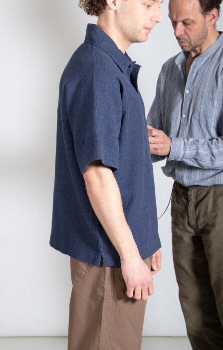 Parages Parages Polo / Waffle Polo / Blau