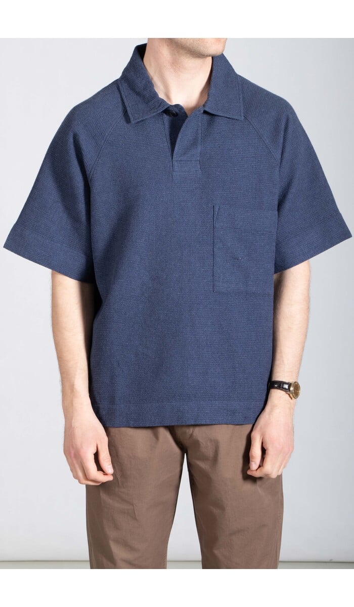 Parages Parages Polo / Waffle Polo / Blauw