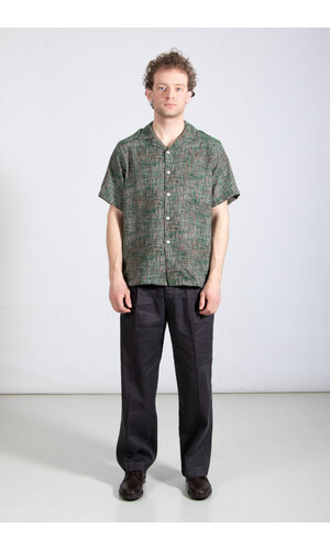 Portuguese Flannel Portuguese Flannel Overhemd / Summer Boucle / Groene Disco