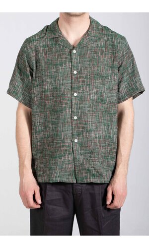 Portuguese Flannel Portuguese Flannel Overhemd / Summer Boucle / Groene Disco