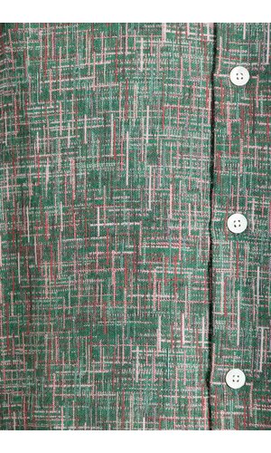 Portuguese Flannel Portuguese Flannel Overhemd / Summer Boucle / Groene Disco