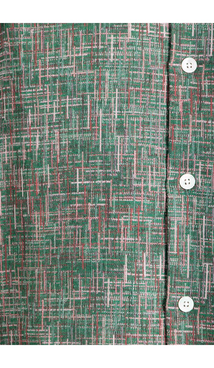 Portuguese Flannel Portuguese Flannel Overhemd / Summer Boucle / Groene Disco