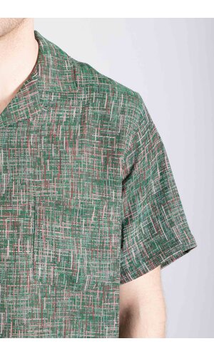 Portuguese Flannel Portuguese Flannel Overhemd / Summer Boucle / Groene Disco