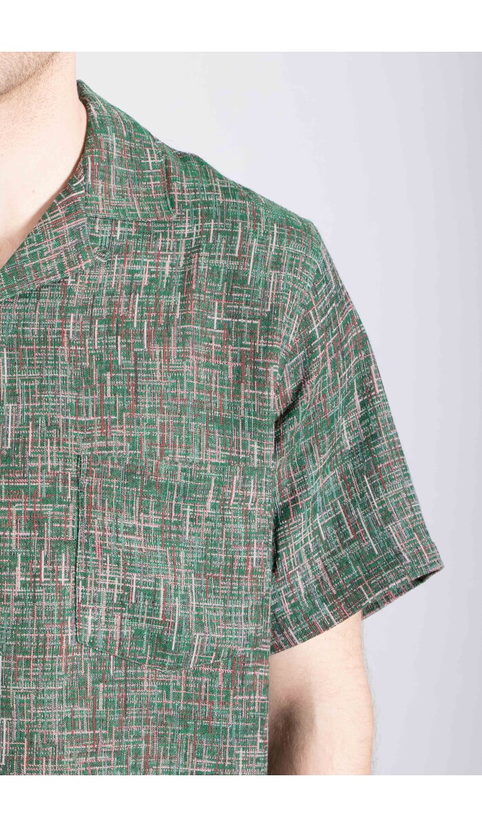Portuguese Flannel Portuguese Flannel Overhemd / Summer Boucle / Groene Disco