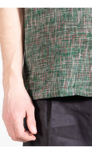 Portuguese Flannel Portuguese Flannel Overhemd / Summer Boucle / Groene Disco