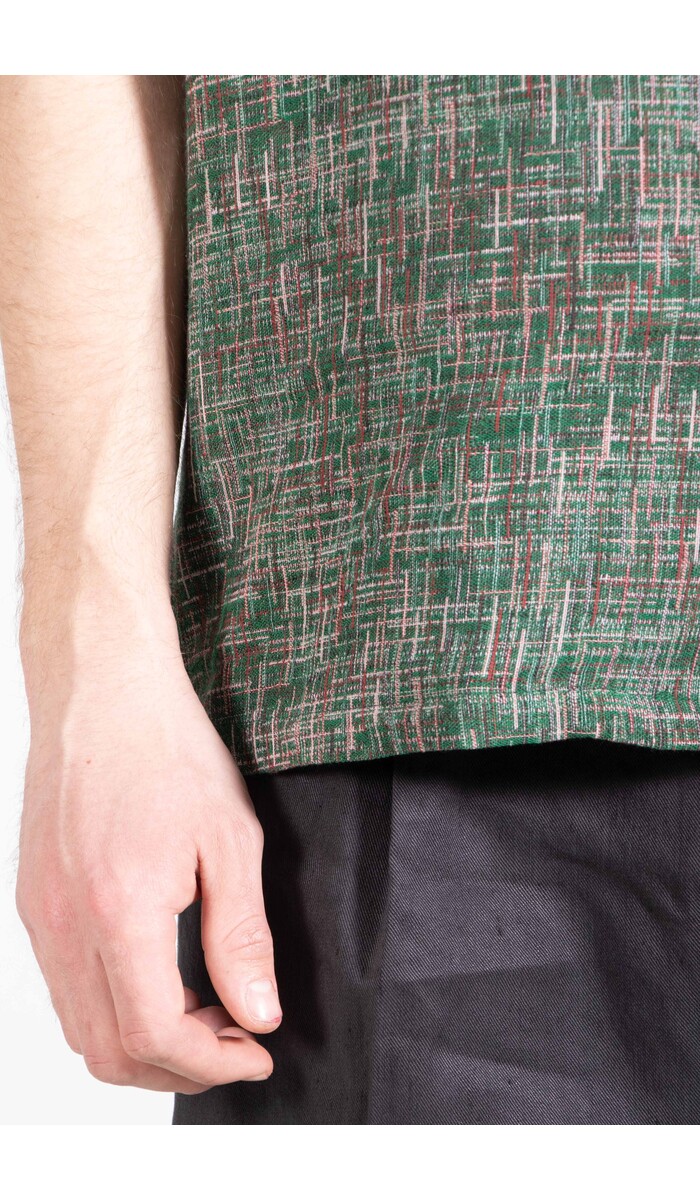 Portuguese Flannel Portuguese Flannel Overhemd / Summer Boucle / Groene Disco