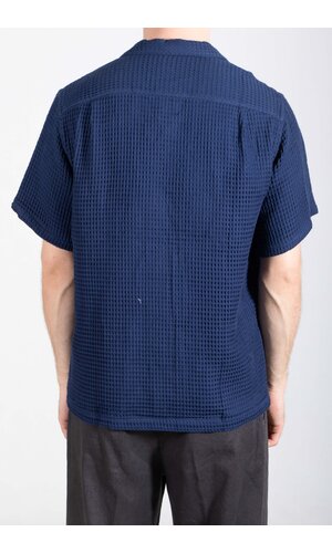 Portuguese Flannel Portuguese Flannel Overhemd / Honey Comb / Blauw