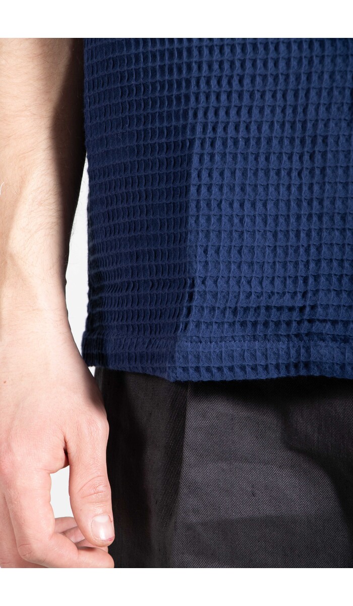 Portuguese Flannel Portuguese Flannel Overhemd / Honey Comb / Blauw