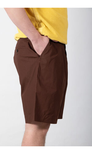 Universal Works Universal Works Korte Broek / Pleated Track Short / Bruine Streep