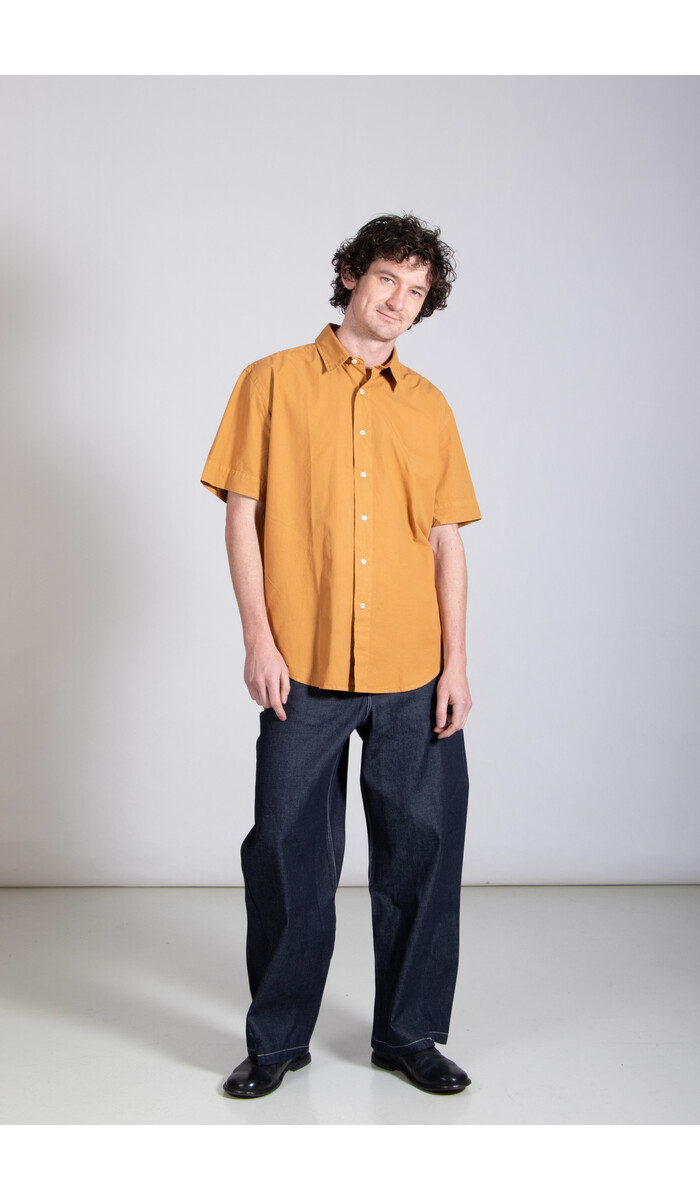 Parages Parages Overhemd / Joey Short Sleeved Shirt / Verbrand Oranje