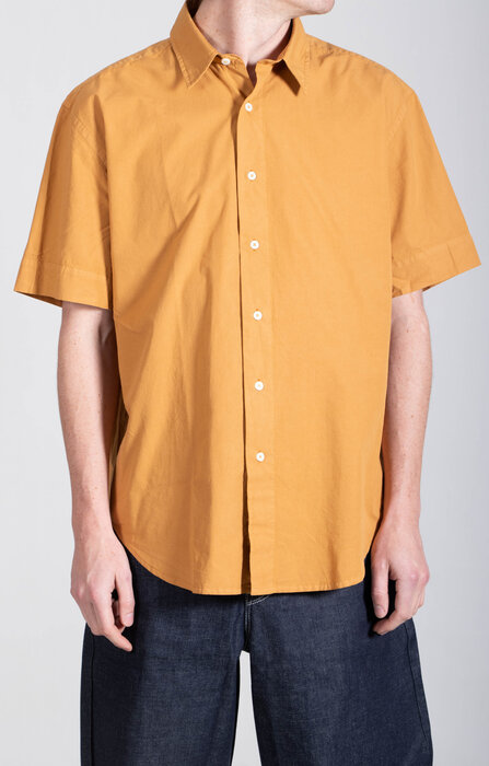 Parages Parages Overhemd / Joey Short Sleeved Shirt / Verbrand Oranje