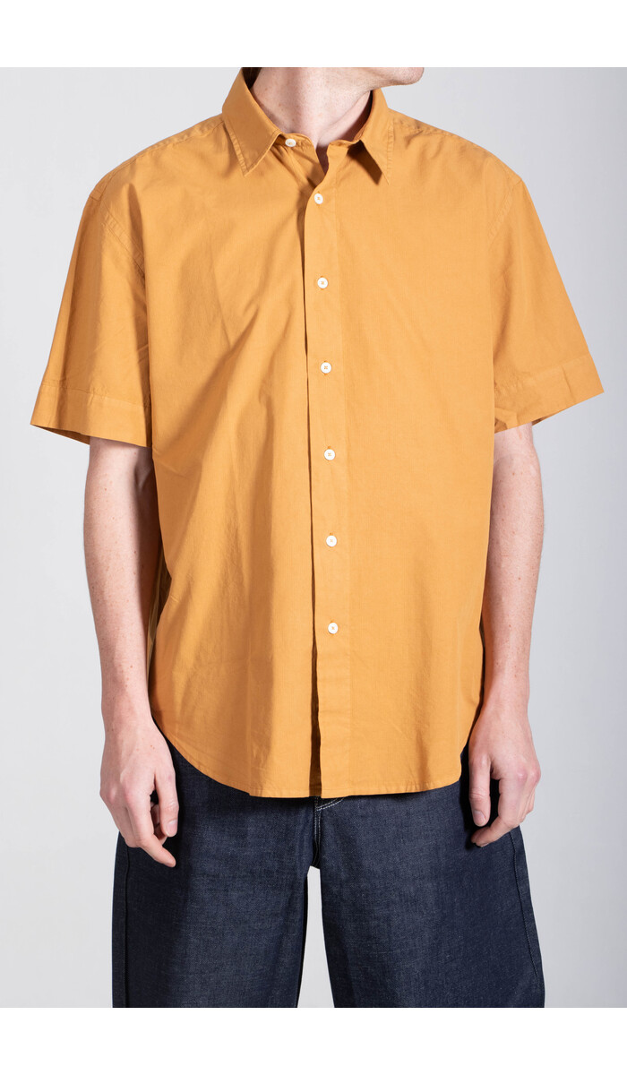 Parages Parages Overhemd / Joey Short Sleeved Shirt / Verbrand Oranje