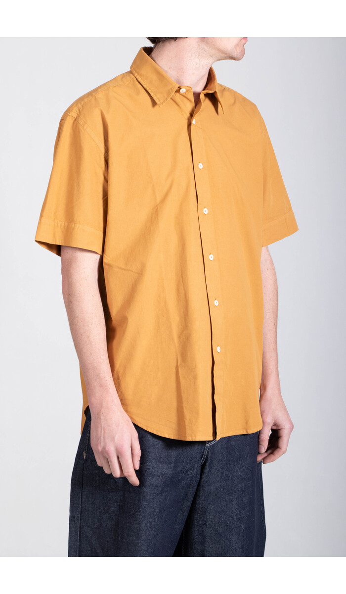 Parages Parages Overhemd / Joey Short Sleeved Shirt / Verbrand Oranje