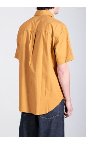 Parages Parages Overhemd / Joey Short Sleeved Shirt / Verbrand Oranje