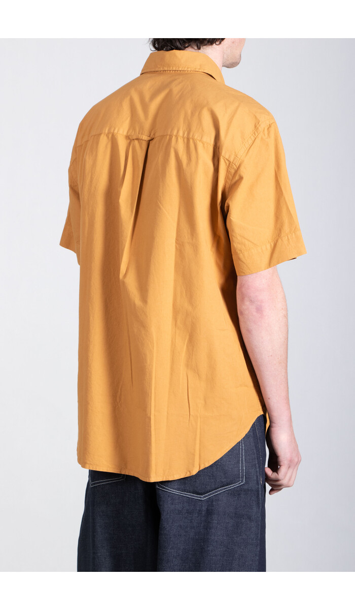 Parages Parages Overhemd / Joey Short Sleeved Shirt / Verbrand Oranje