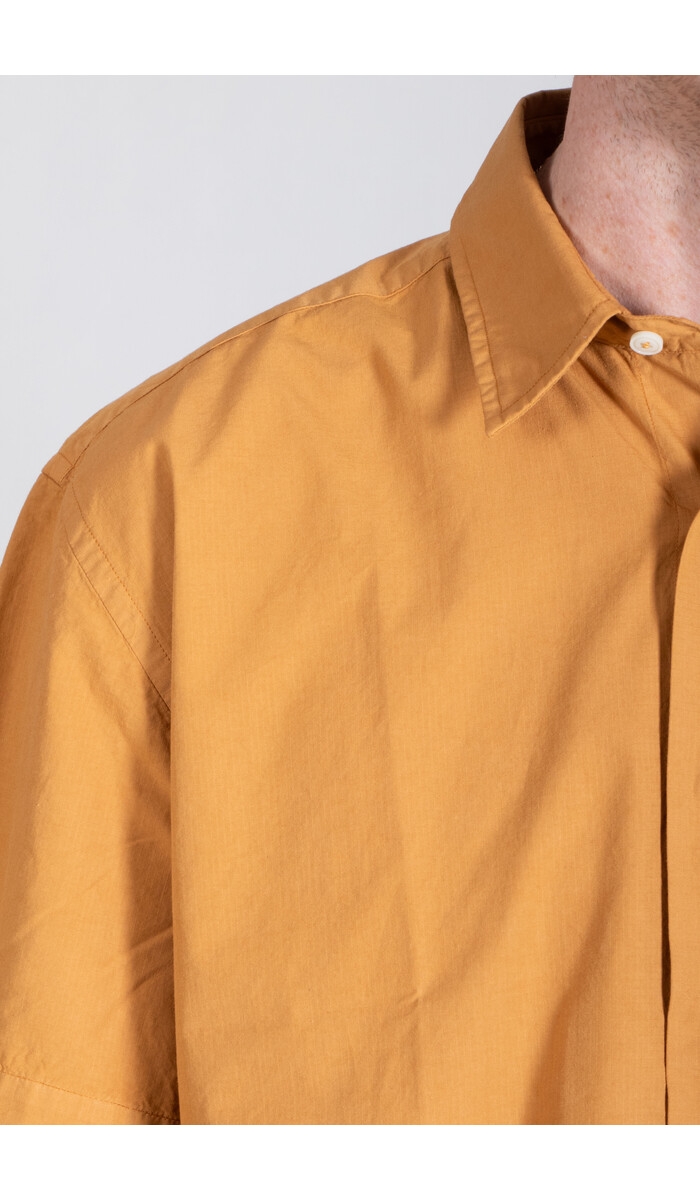 Parages Parages Overhemd / Joey Short Sleeved Shirt / Verbrand Oranje