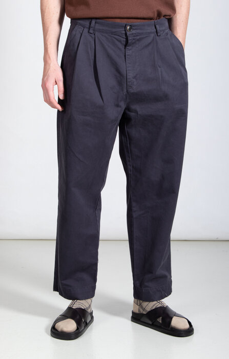Parages Parages Broek / Wide Pleats / Navy