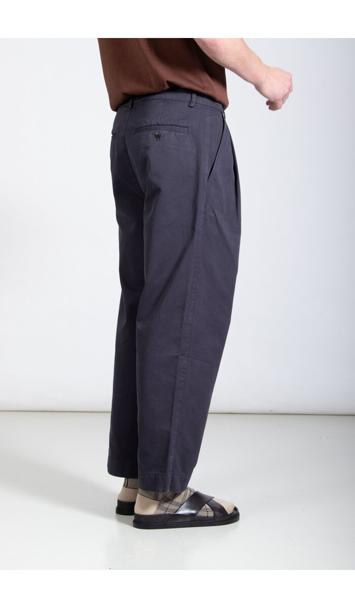 Parages Parages Broek / Wide Pleats / Navy