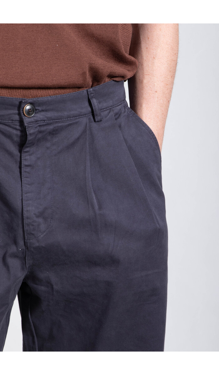 Parages Parages Broek / Wide Pleats / Navy