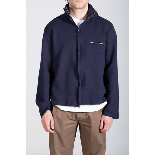 Camiel Fortgens Camiel Fortgens Weste / Zip Up Knit / Navy