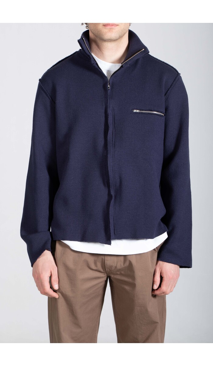 Camiel Fortgens Camiel Fortgens Vest / Zip Up Knit / Navy