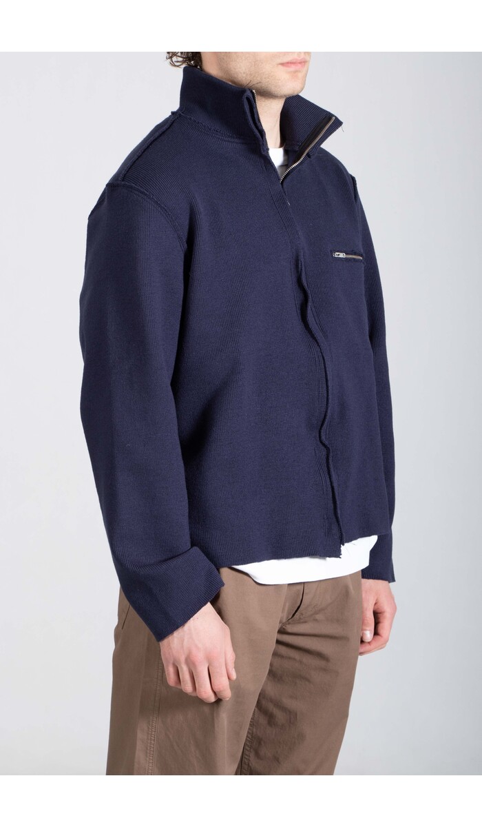 Camiel Fortgens Camiel Fortgens Vest / Zip Up Knit / Navy