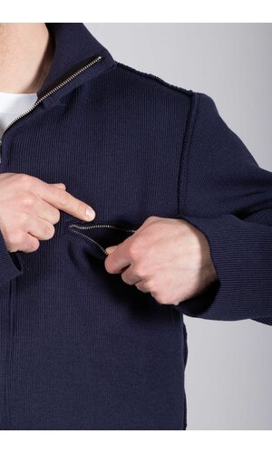 Camiel Fortgens Camiel Fortgens Vest / Zip Up Knit / Navy