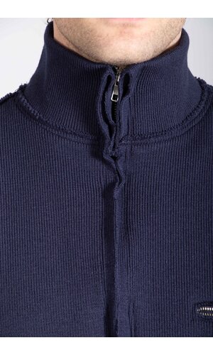 Camiel Fortgens Camiel Fortgens Vest / Zip Up Knit / Navy