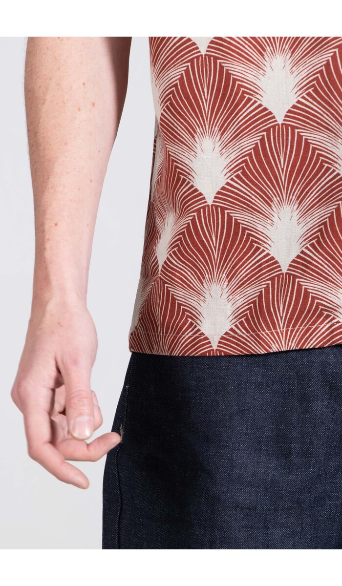 Portuguese Flannel Portuguese Flannel Overhemd / Feathers / Rode Specht Portuguese Flannel Portuguese Flannel Overhemd / Feathers / Rode Specht