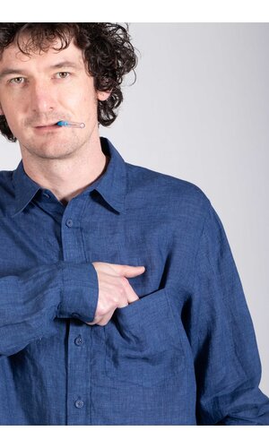 Delikatessen Delikatessen Overshirt / Relaxed Overshirt / Blauw