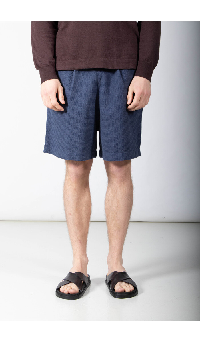 Parages Parages Korte Broek / Waffle Bermudas / Blauw