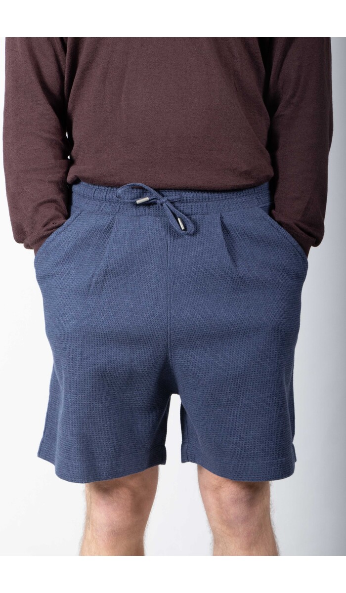 Parages Parages Korte Broek / Waffle Bermudas / Blauw