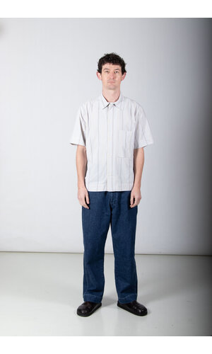 Parages Parages Overhemd / Alya SS / Wit-blauwe strepen