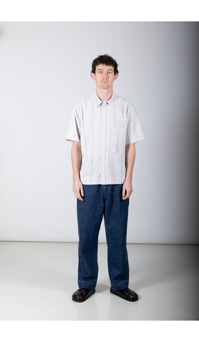 Parages Parages Overhemd / Alya SS / Wit-blauwe strepen