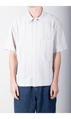 Parages Parages Overhemd / Alya SS / Wit-blauwe strepen