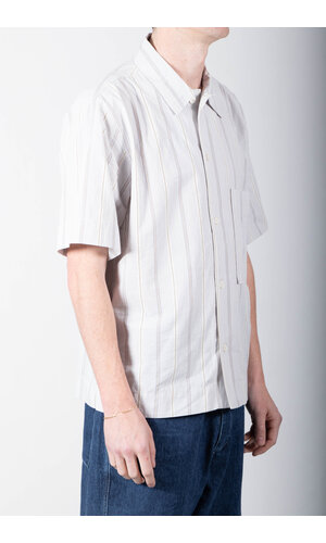 Parages Parages Overhemd / Alya SS / Wit-blauwe strepen