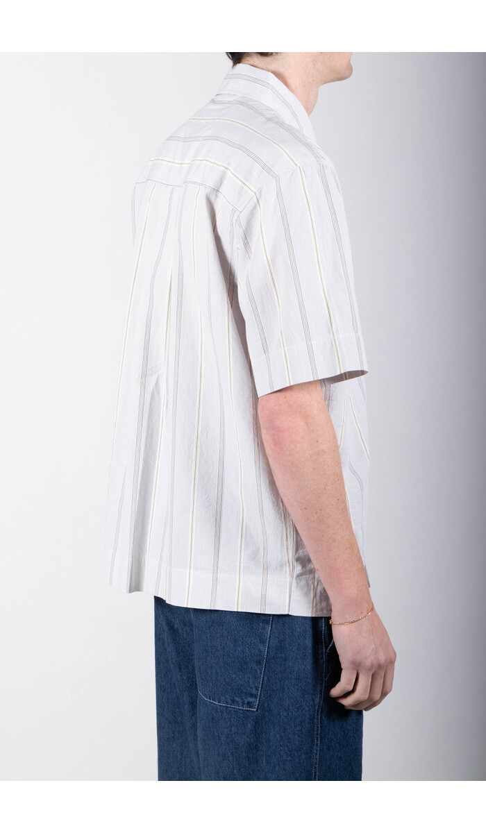 Parages Parages Overhemd / Alya SS / Wit-blauwe strepen