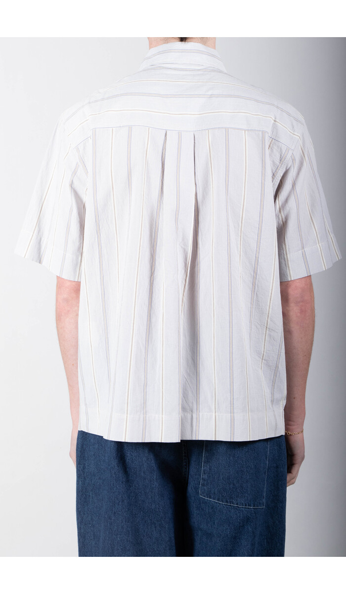 Parages Parages Overhemd / Alya SS / Wit-blauwe strepen
