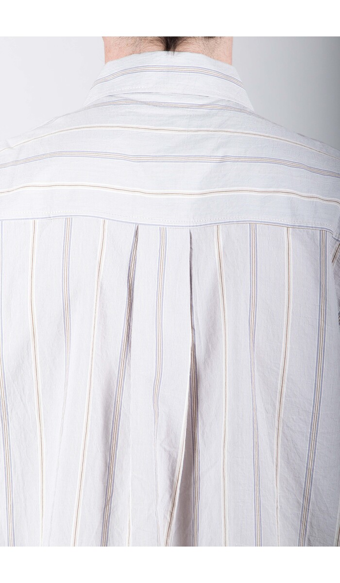 Parages Parages Overhemd / Alya SS / Wit-blauwe strepen