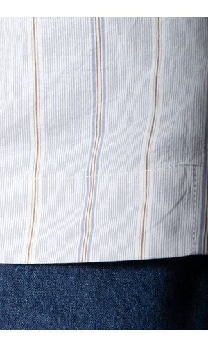 Parages Parages Overhemd / Alya SS / Wit-blauwe strepen