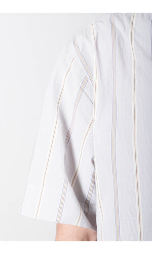 Parages Parages Overhemd / Alya SS / Wit-blauwe strepen