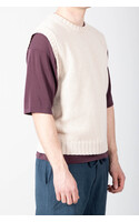 De Bonne Facture Vest / Round Collar Vest / Ecru