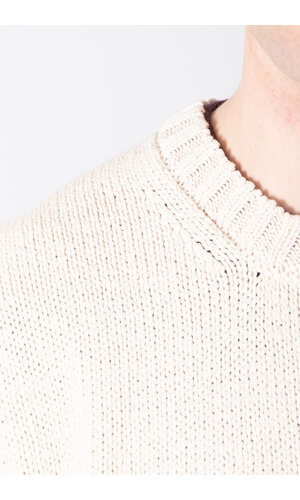 De Bonne Facture De Bonne Facture Vest / Round Collar Vest / Ecru