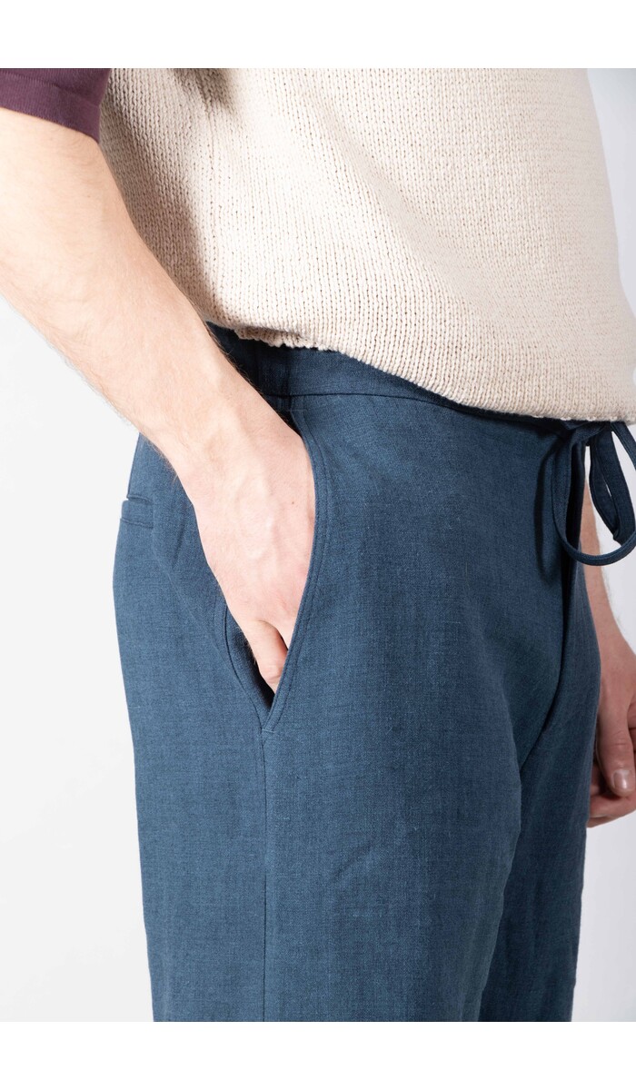 De Bonne Facture De Bonne Facture Broek / Lounge Trousers / Pruisisch Blauw