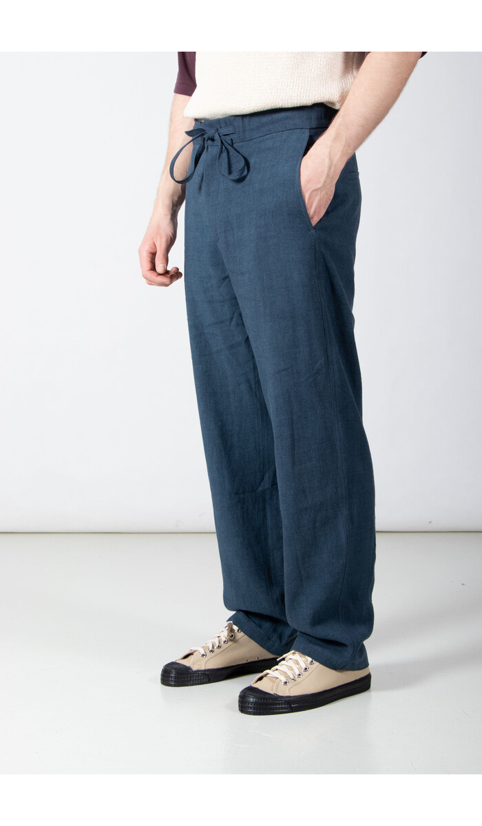 De Bonne Facture De Bonne Facture Broek / Lounge Trousers / Pruisisch Blauw