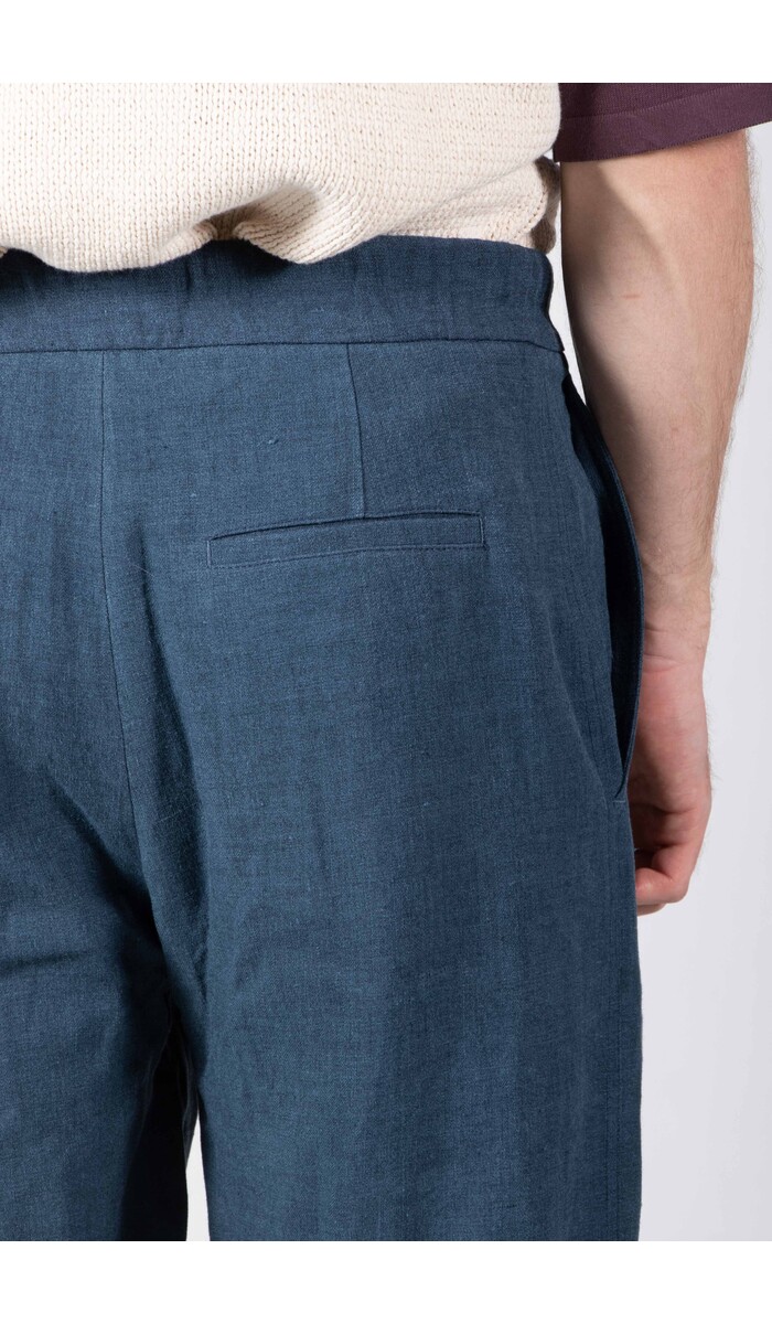 De Bonne Facture De Bonne Facture Broek / Lounge Trousers / Pruisisch Blauw