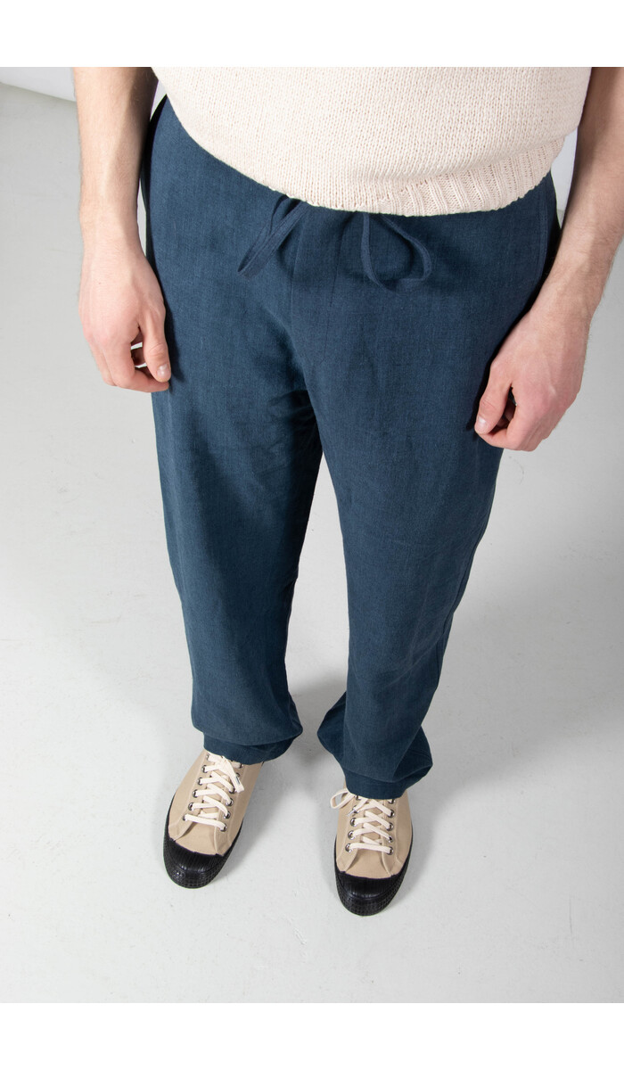 De Bonne Facture De Bonne Facture Broek / Lounge Trousers / Pruisisch Blauw