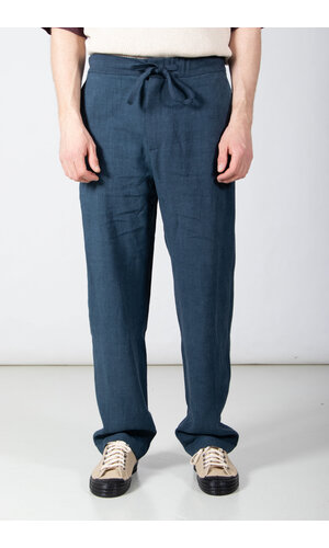 De Bonne Facture De Bonne Facture Broek / Lounge Trousers / Pruisisch Blauw