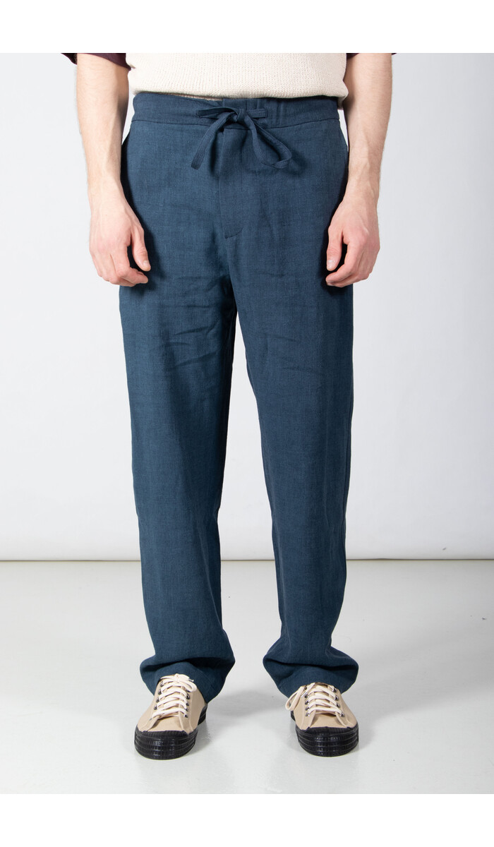De Bonne Facture De Bonne Facture Broek / Lounge Trousers / Pruisisch Blauw